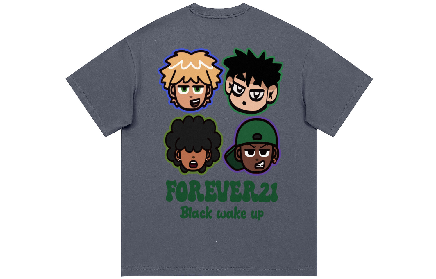 

Футболка унисекс Forever 21, серый