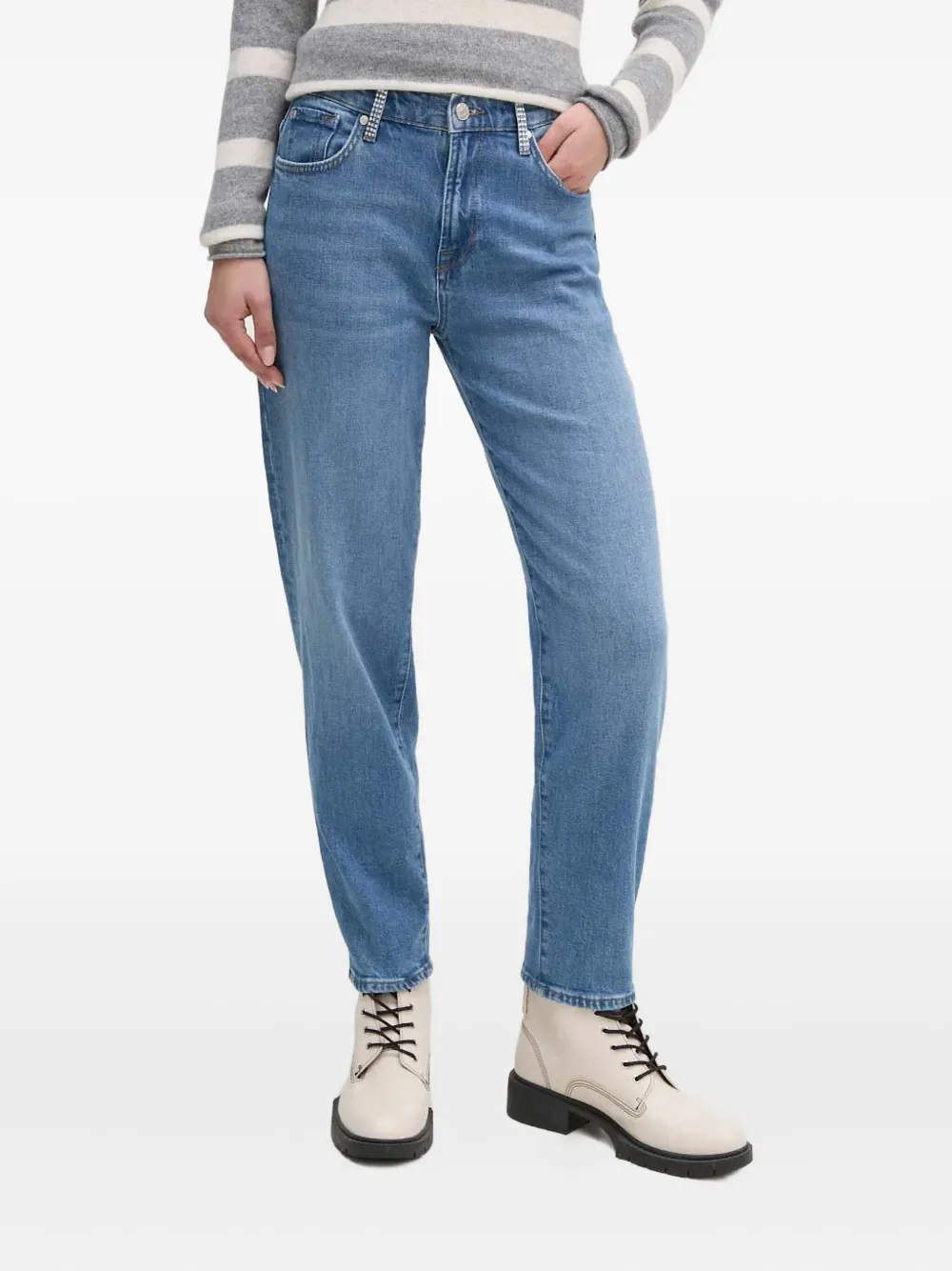 

Джинсы с пятью карманами и нашивкой-логотипом Joop!, синий