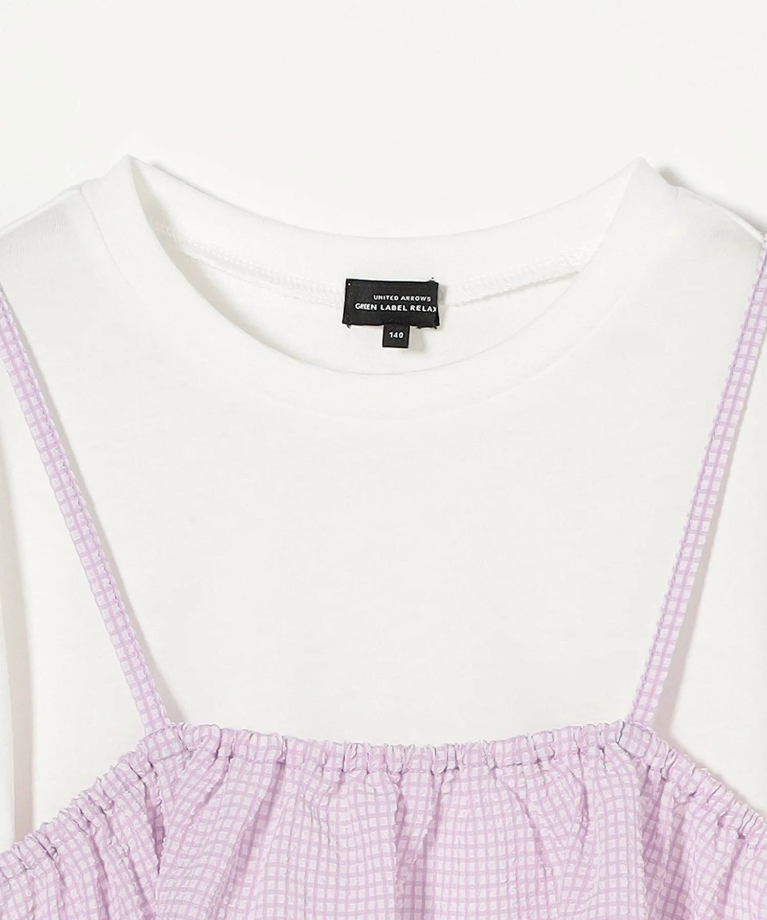Футболка + майка с оборками / Детский размер 140-160 см United Arrows Green Label Relaxing, OFF WHITE — фото 3