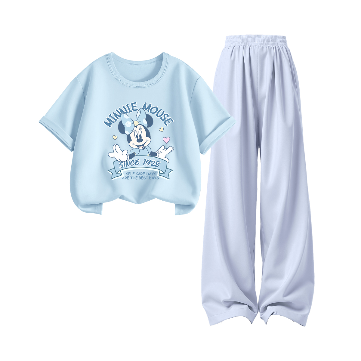 

Детский парный набор для детей Disney, di l ribbon sky синий+solid color breeze синий