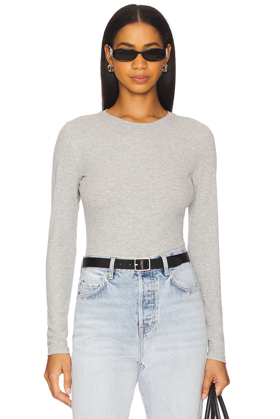 

Футболка с длинным рукавом Jo Anine Bing, heather grey
