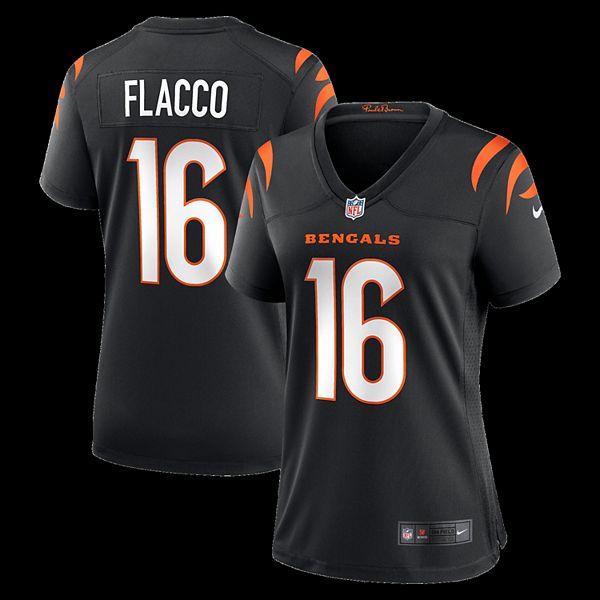 

Женская футболка Joe Flacco Cincinnati Bengals Team Game черная Nike, Черный, Женская футболка Joe Flacco Cincinnati Bengals Team Game черная Nike