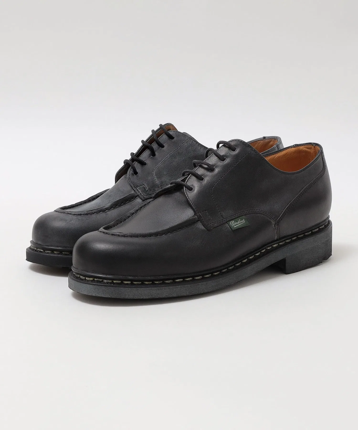 Мужские туфли U-образным мысом Paraboot Chambord чёрные