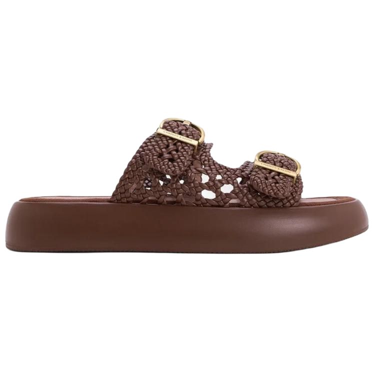 Сланцы на композитной подошве 3,7 см CHARLES&KEITH, меловой белый