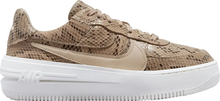 Кроссовки Wmns Air Force 1 PLT.AF.ORM 'Snakeskin', коричневый