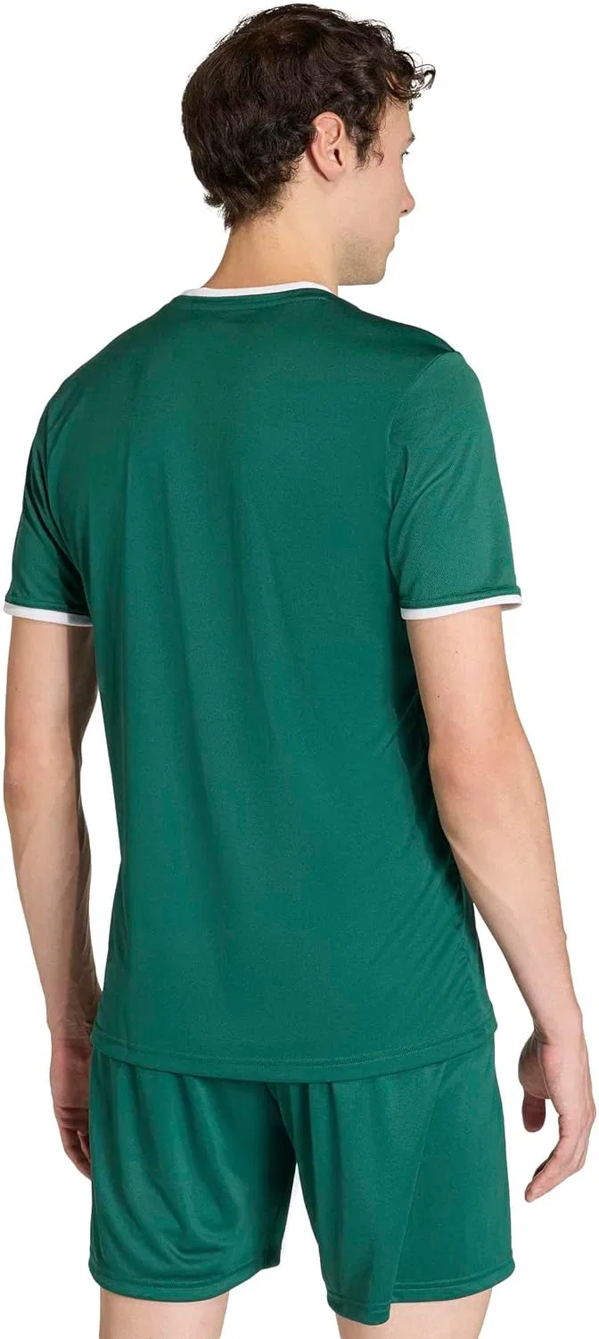 Футболка adidas Entrada 26, Team Dark Green/White — фото 3
