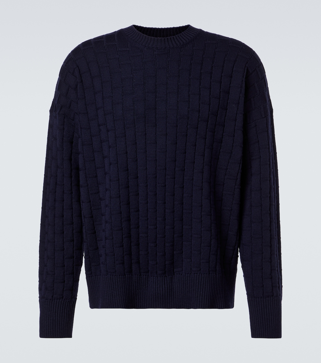 

Шерстяной свитер ребристой вязки Plan C, Dark Blue