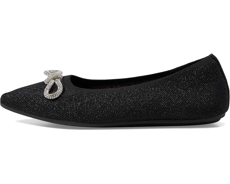 Туфли на плоской подошве SKECHERS Cleo Point - Glitzy Haze, черный — фото 4