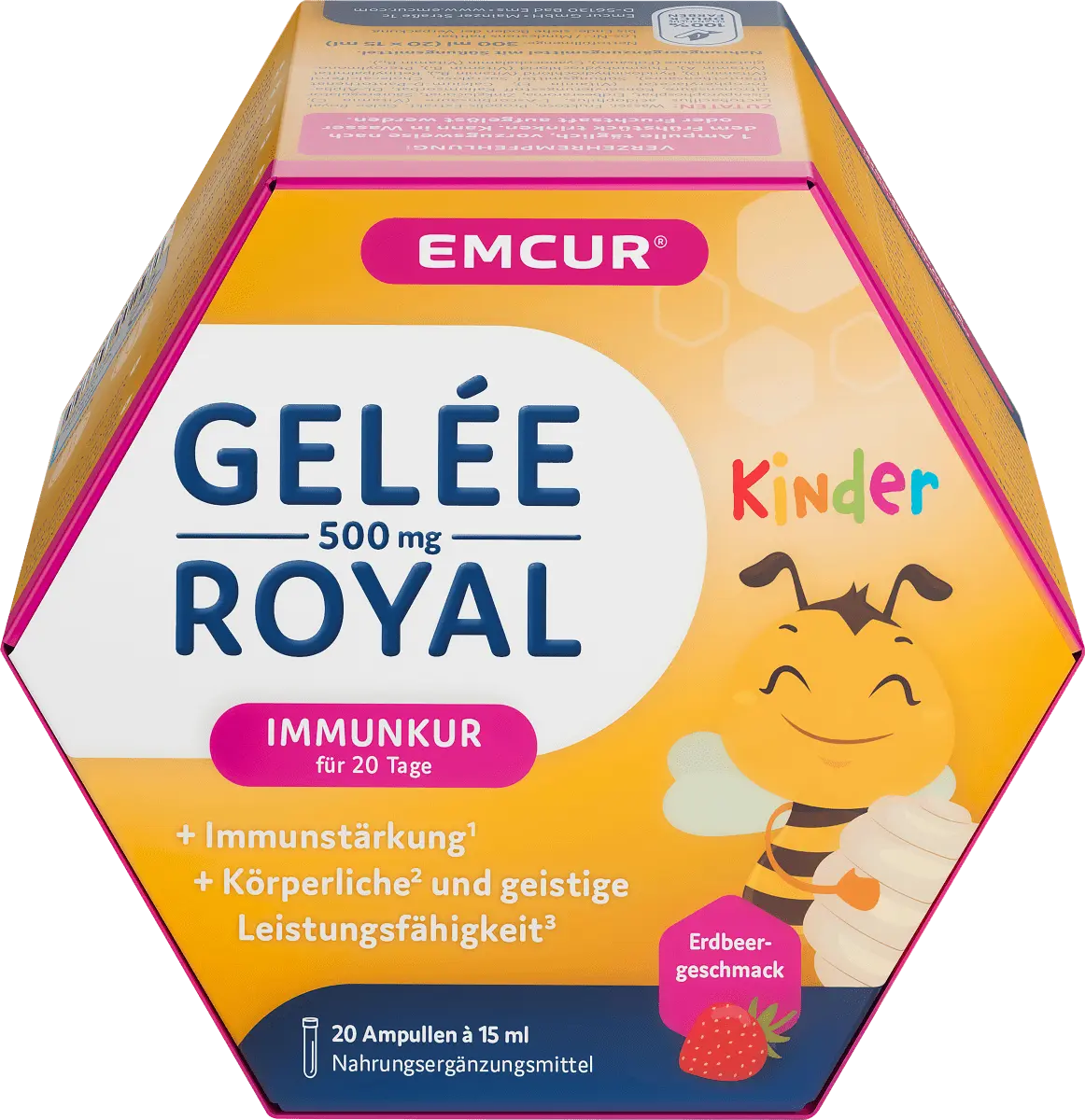 

Royal Jelly 500 детские ампулы клубника 20 штук по 300 мл EMCUR