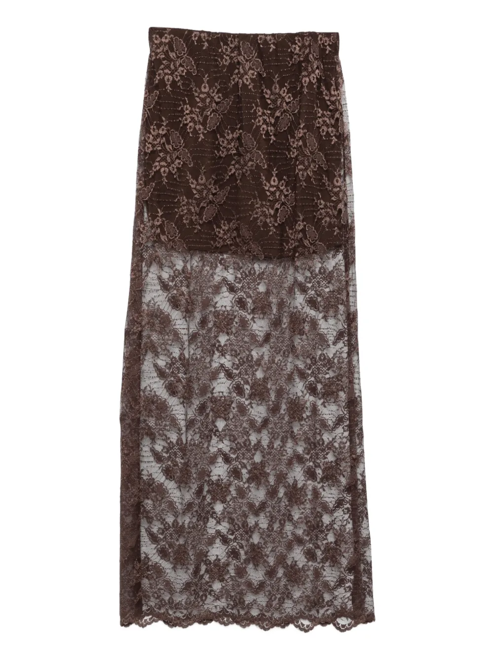 

Длинная кружевная юбка So Allure, коричневый
