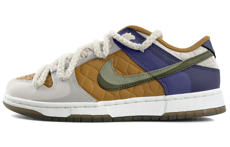 

Кроссовки Nike Dunk Skateboarding Shoes Women's Low-top Gray, цвет Wheat