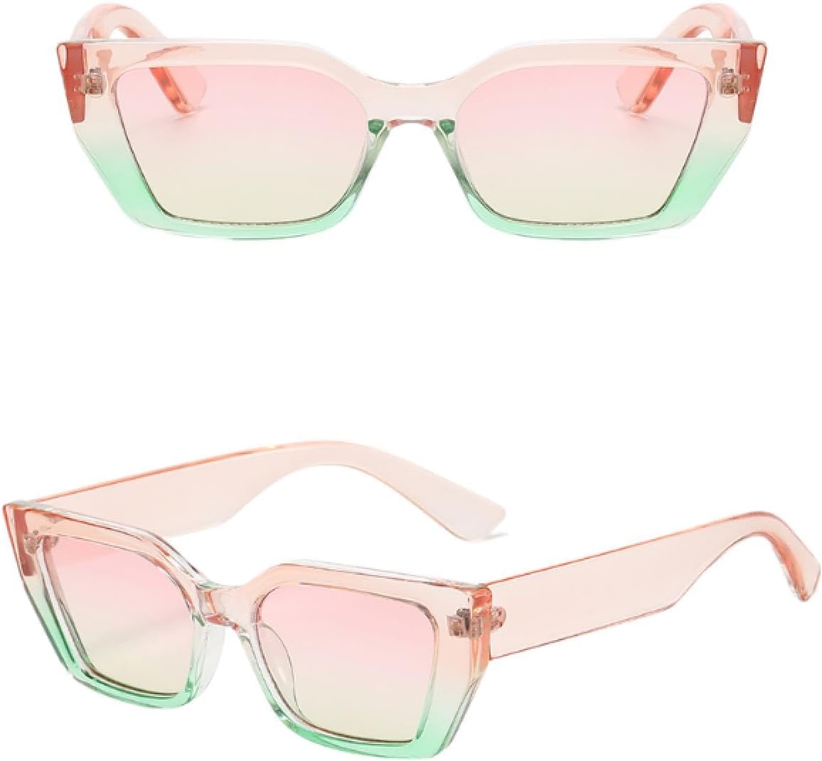 

Солнцезащитные очки с защитой от УФ-излучения UV400 | «Кошачий глаз», маленькая оправа, градиентный оттенок | Для женщин и мужчин, для занятий спортом на открытом воздухе и вождения DSVIGF, 01