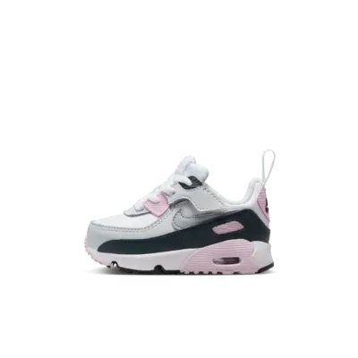 

Кроссовки Nike Air Max 90 EasyOn, цвет White/Pink Foam/Armory Navy/Wolf Grey