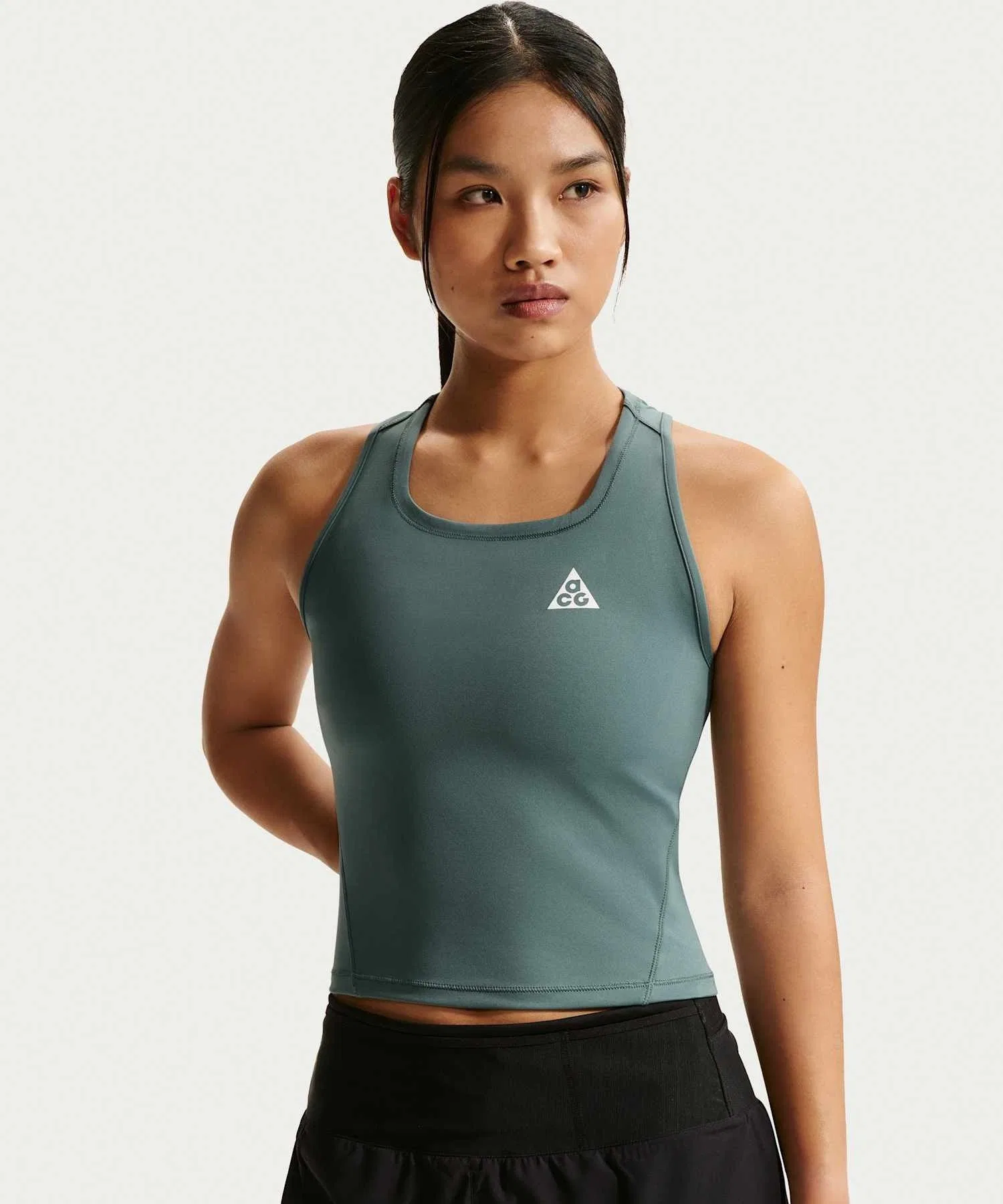 Женская майка для бега по пересеченной местности Nike ACG Dri-FIT IO9653-382, цвет «Минеральный сланец».