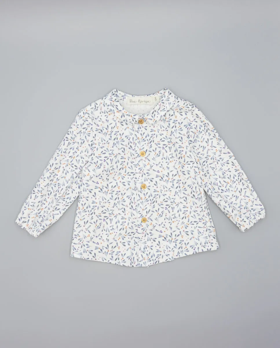 

Детская рубашка с V-образным вырезом Fina Ejerique, синий