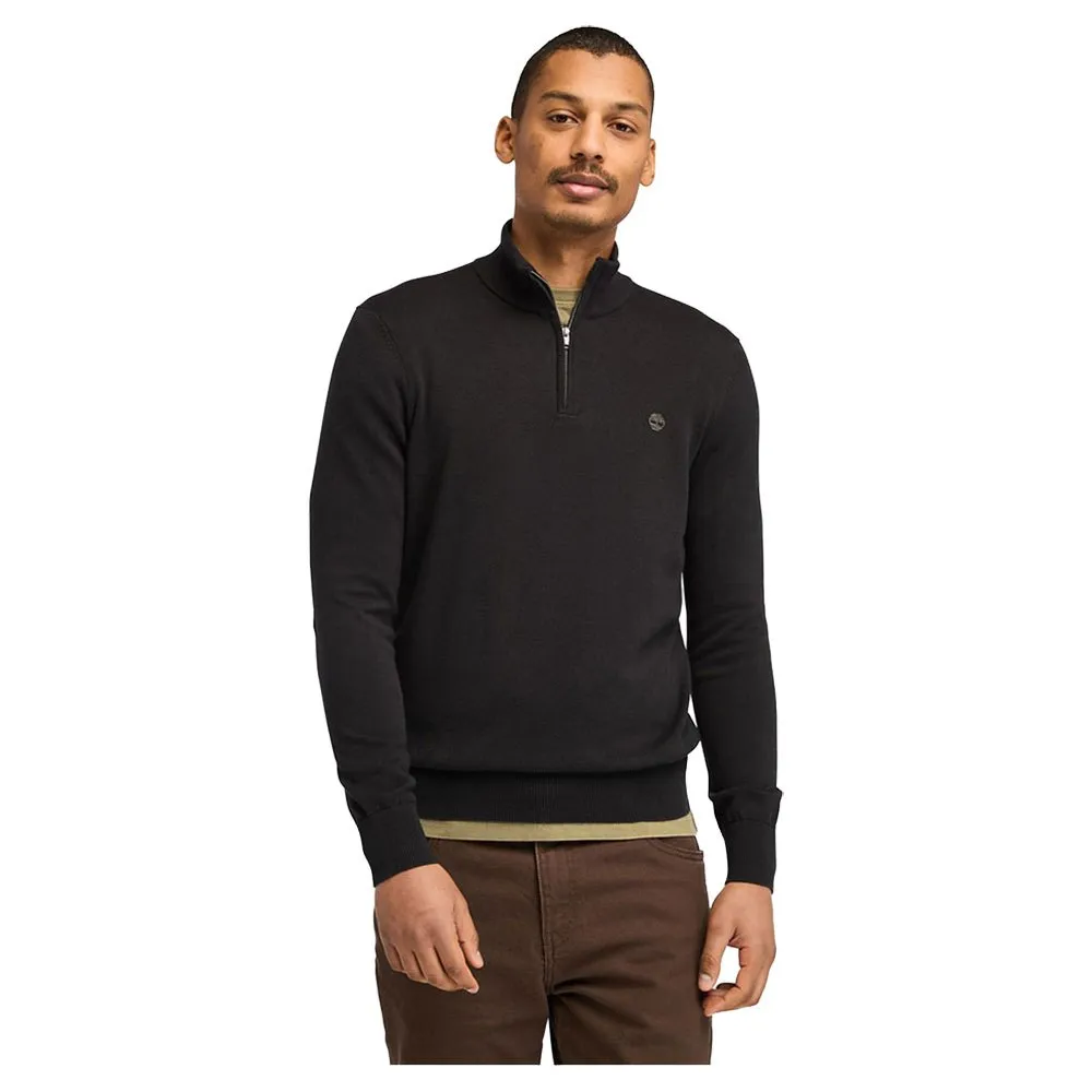 

Свитер Timberland Williams River Cotton YD half zip, черный