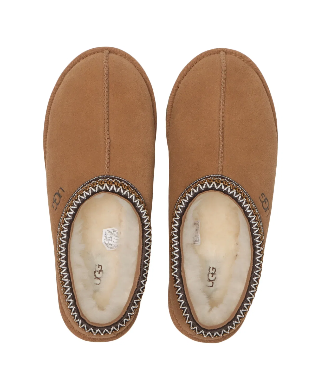 Тапочки UGG TASMAN II из замши и овчины, коричневые — фото 4