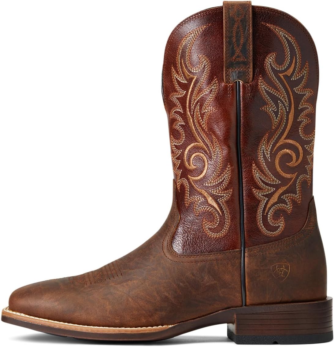Мужские вестерн-сапоги Ariat Lasco Ultra, Bar Top Brown/Barrel Brown — фото 2