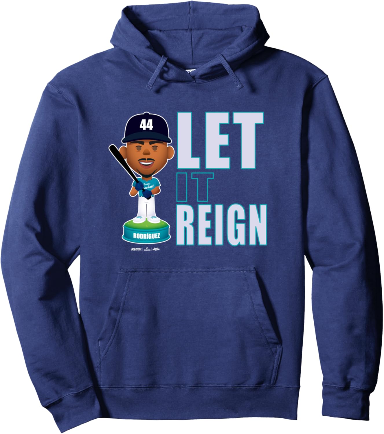 

Худи Хулио Родригеса из Сиэтла, бейсбольная команда It Rain от MLBPA Ryno Sports, темно-синий