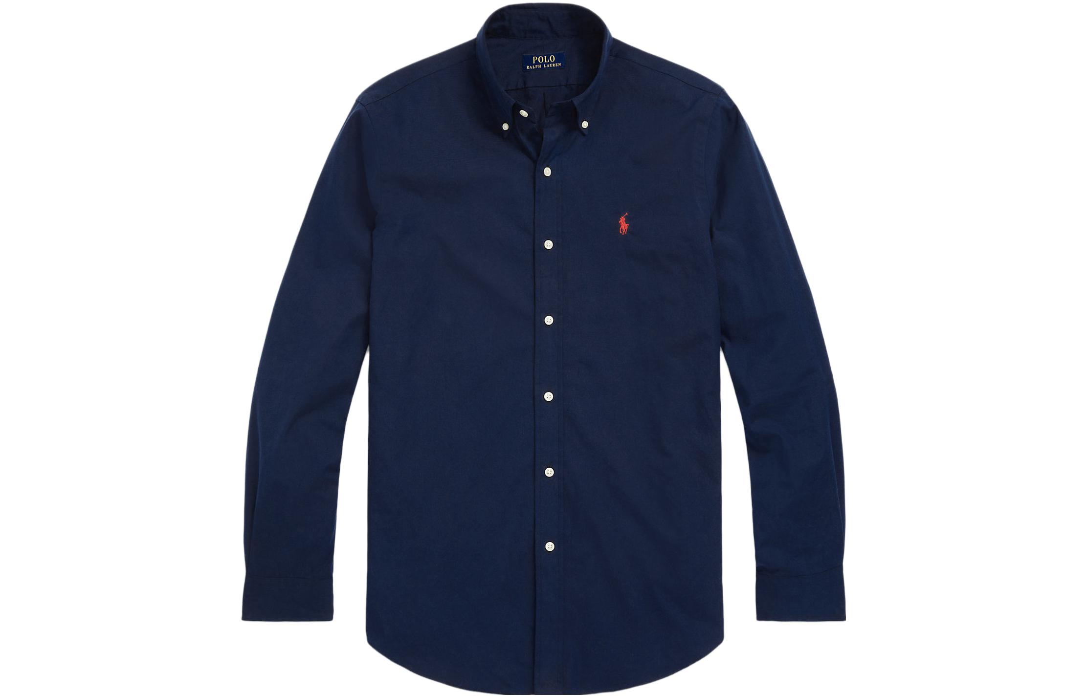 

Поло из хлопка Polo Ralph Lauren, Морской синий