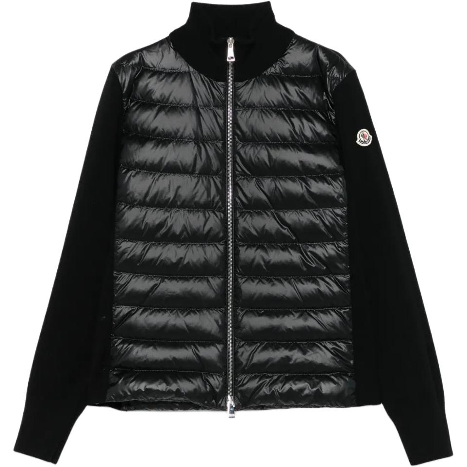 

Moncler Шерстяная куртка-пуховик на молнии, Black