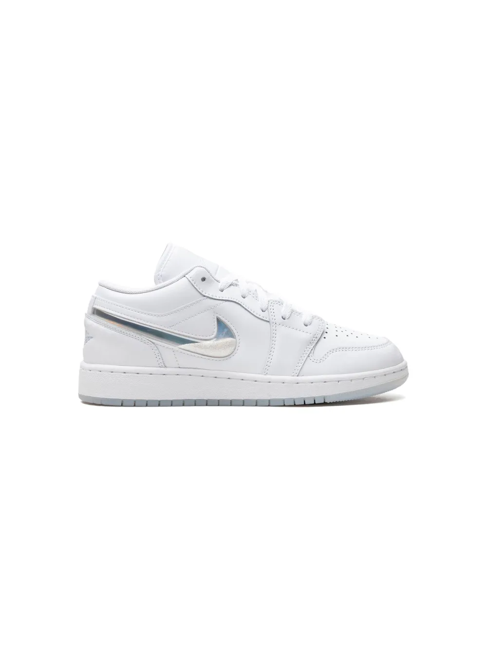 Кроссовки Air Jordan 1 Low 'Glitter Swoosh' Jordan Kids, белый — фото 2