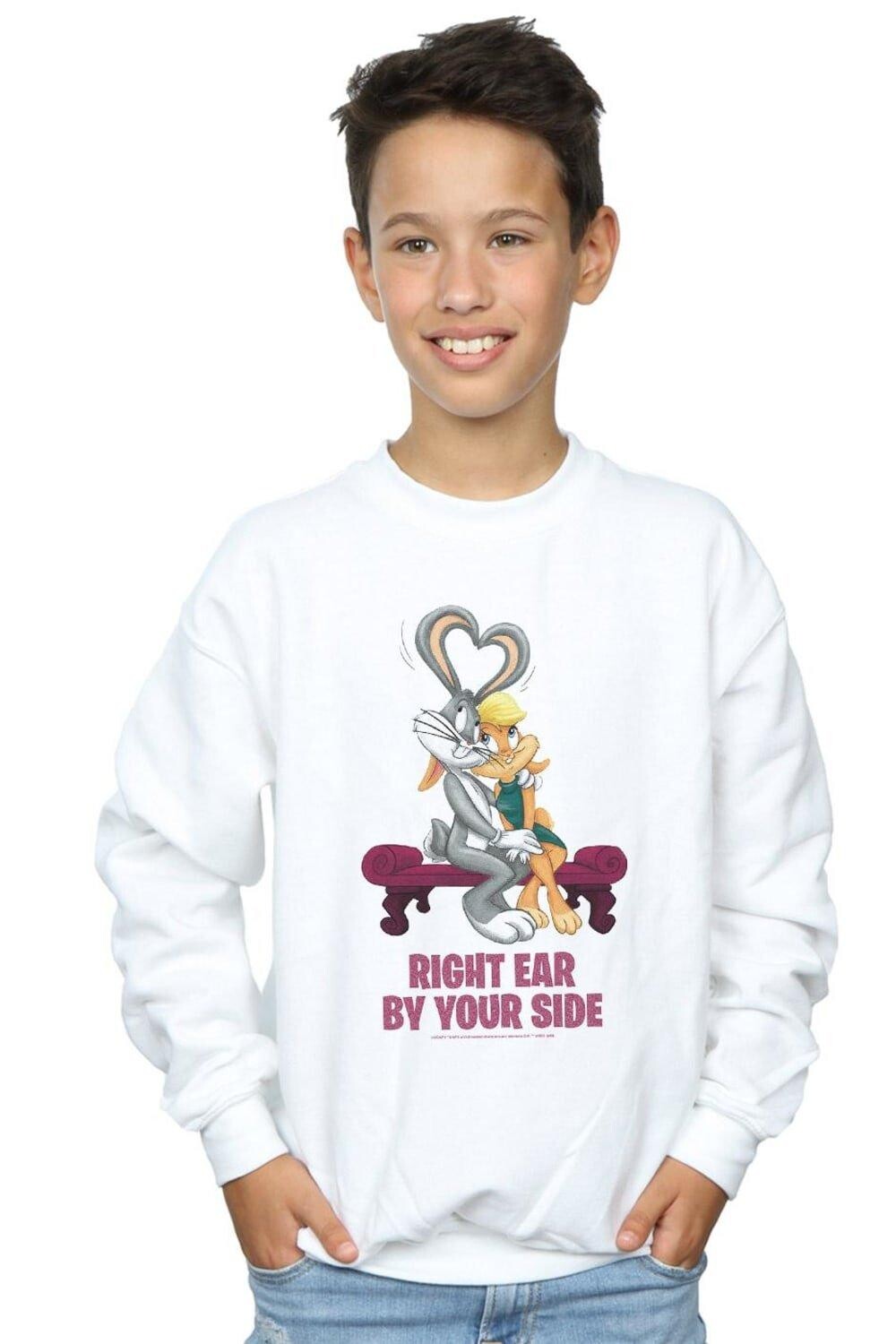 

Толстовка Bugs And Lola Valentine's Cuddle Looney Tunes, белый