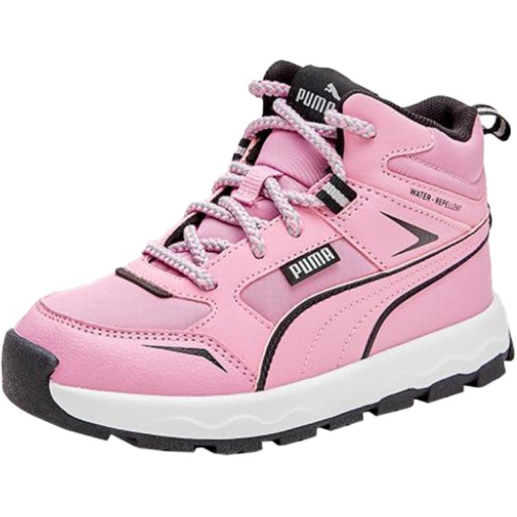 Детские кроссовки Mid Top для бега PUMA, возраст 3-7 лет, черно-синий — фото 3