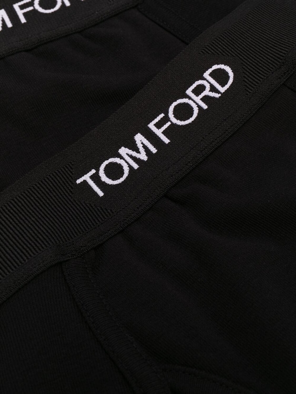 TOM FORD комплект из двух боксеров с логотипом на поясе, черный — фото 4