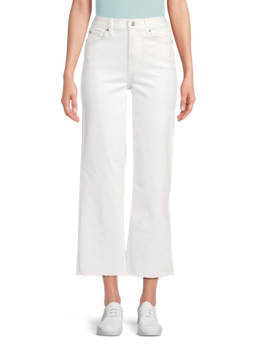 

Укороченные джинсы Alexa Raw Edge 7 For All Mankind, белый