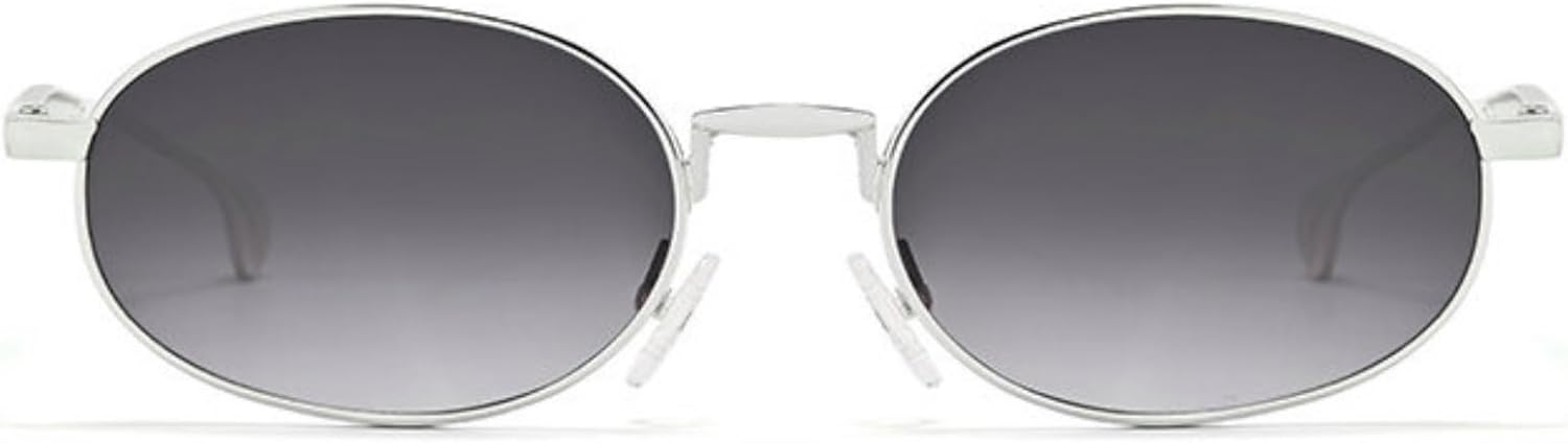 

Солнцезащитные очки Willochra Y2K в овальной металлической оправе, популярные среди женщин и мужчин, винтажные, в маленькой оправе, роскошные дизайнерские панк-очки с защитой от УФ-излучения UV400, C5