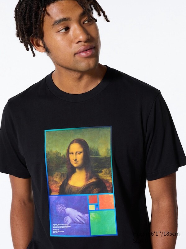 

Футболка с графическим рисунком ut archive louvre Uniqlo, черный
