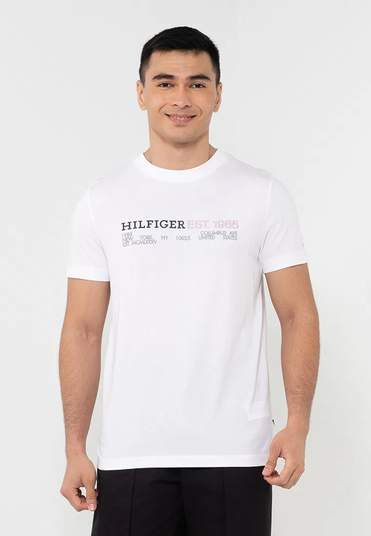 Футболка с коротким рукавом, Hilfiger Tommy Hilfiger, белый