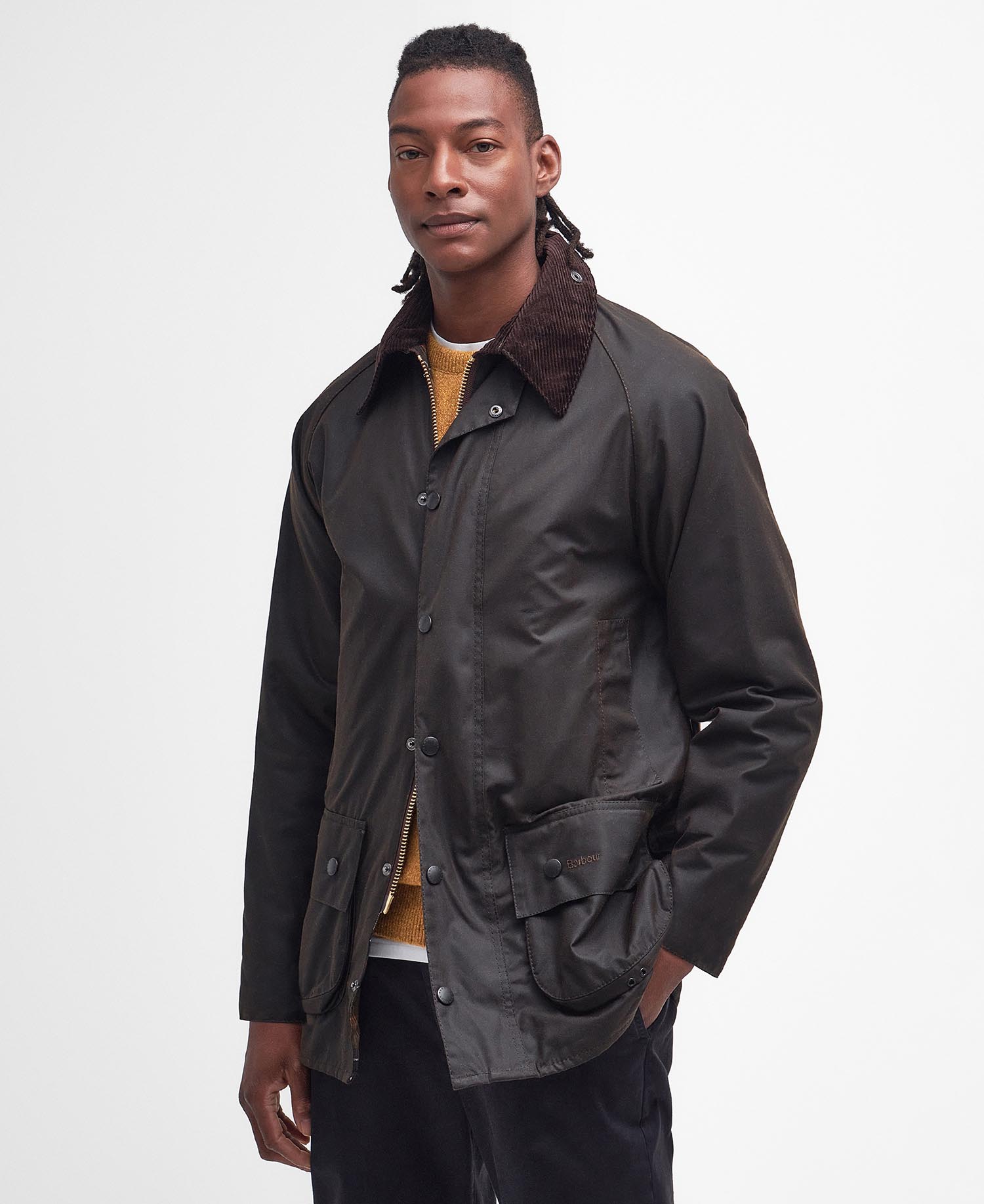 

Вощеная куртка Barbour Classic Beaufort, оливковый