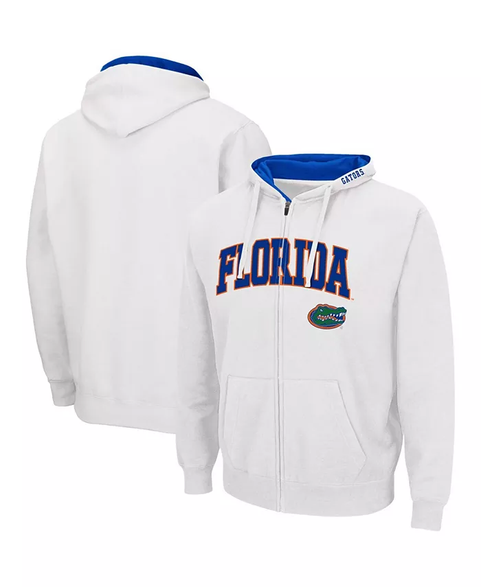 

Мужская толстовка Florida Gators Arch Logo 3.0 с молнией по всей длине Colosseum, белый