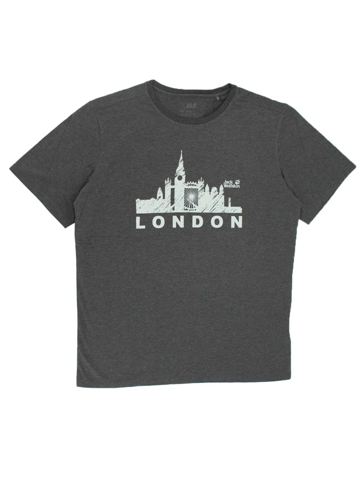 

Футболка Jack Wolfskin London Tee Men, серый