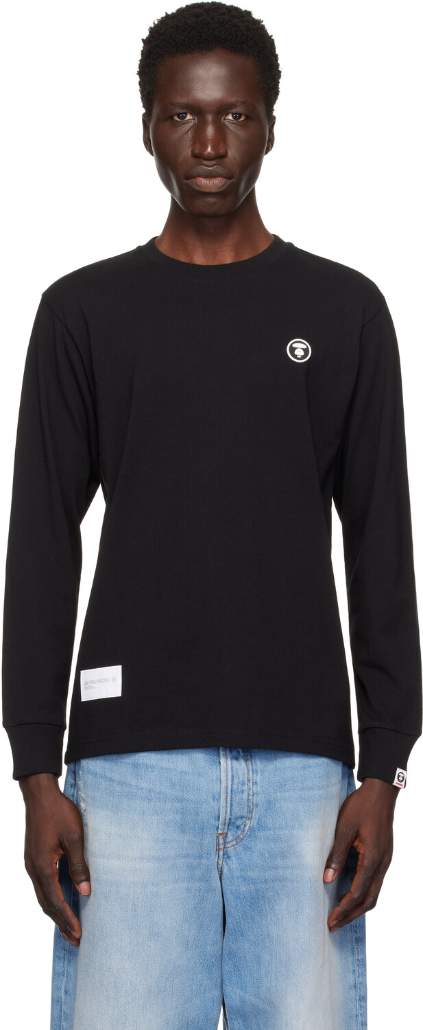 

Футболка с длинным рукавом «AAPE Now» AAPE by A Bathing Ape, черный