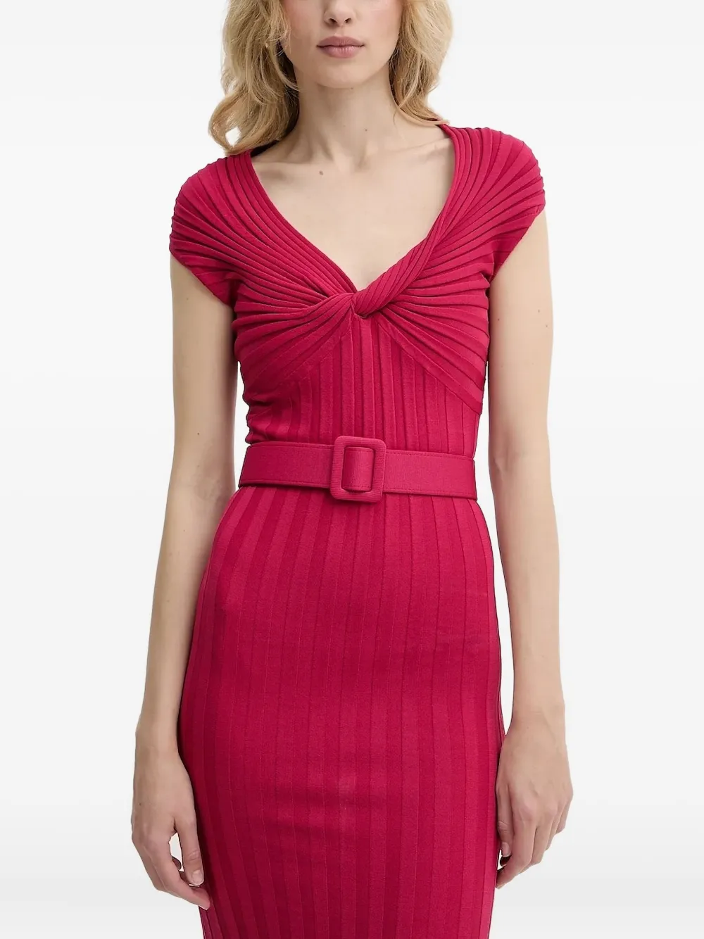 

Платье миди с поясом Liu Jo, розовый