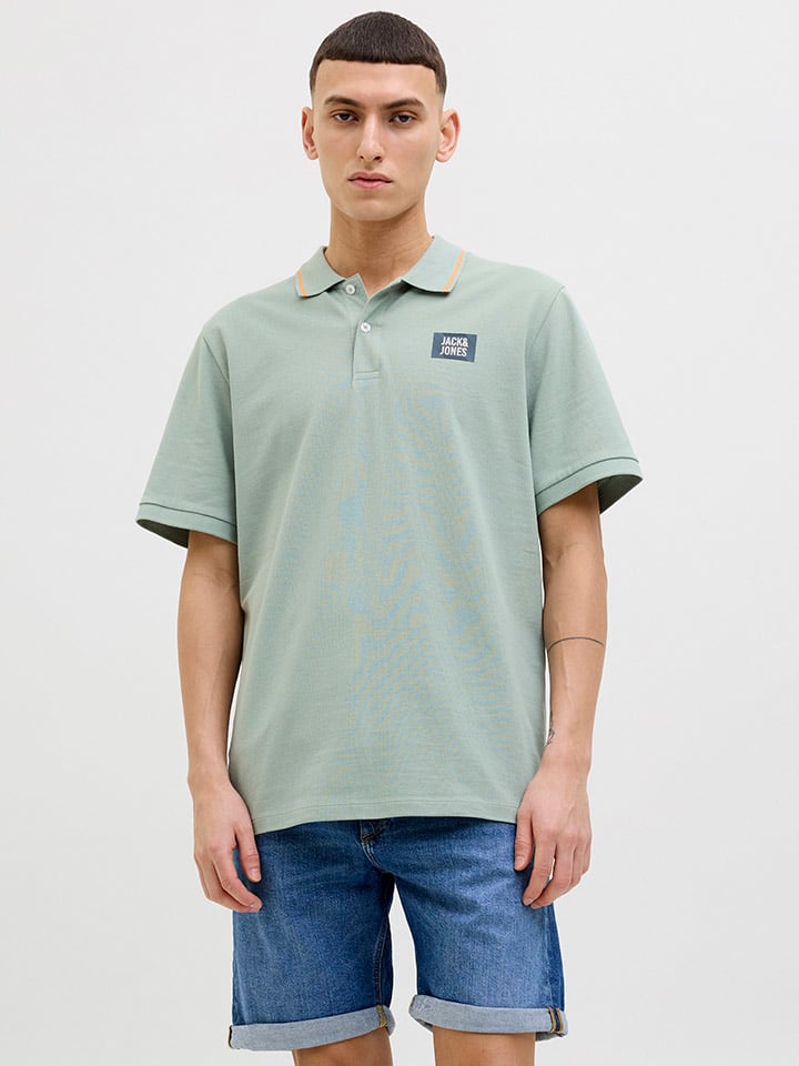 

Футболка поло Jack & Jones, зеленый