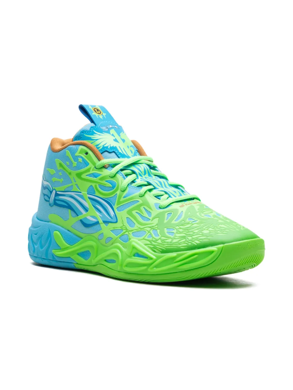 

Кроссовки «Леонардо и Микеланджело» из коллаборации с LaMelo Ball x TMNT MB.04 Puma Kids, синий