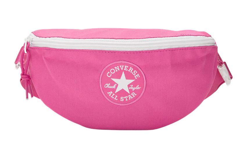

Полиэстеровый наплечный поясной рюкзак на одно плечо унисекс розово-фиолетовый Converse