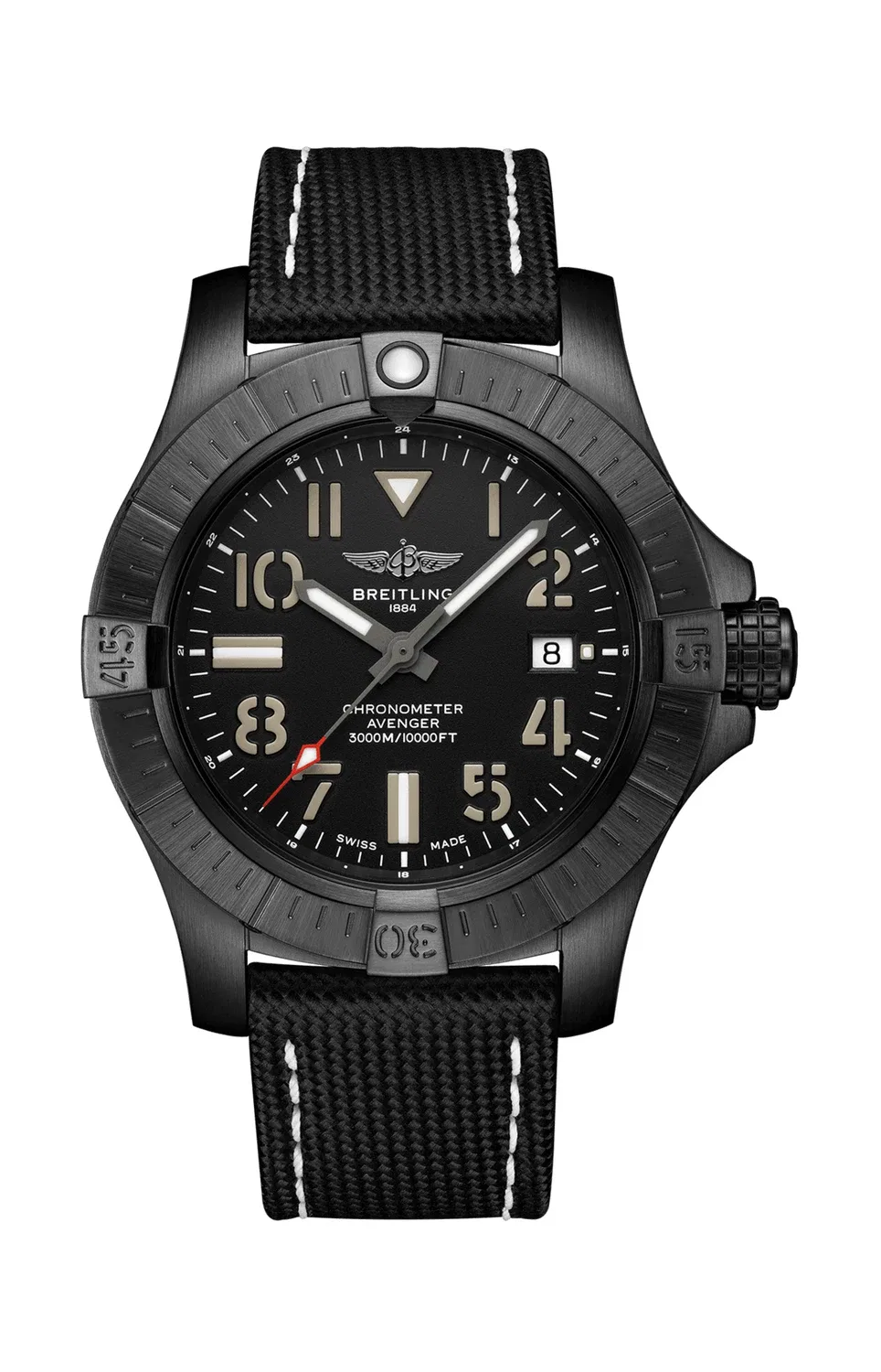 АВЕНДЖЕР АВТОМАТИК 45 СИВУЛФ НАЙТ МИШН - V17319101B1X1 BREITLING, черный