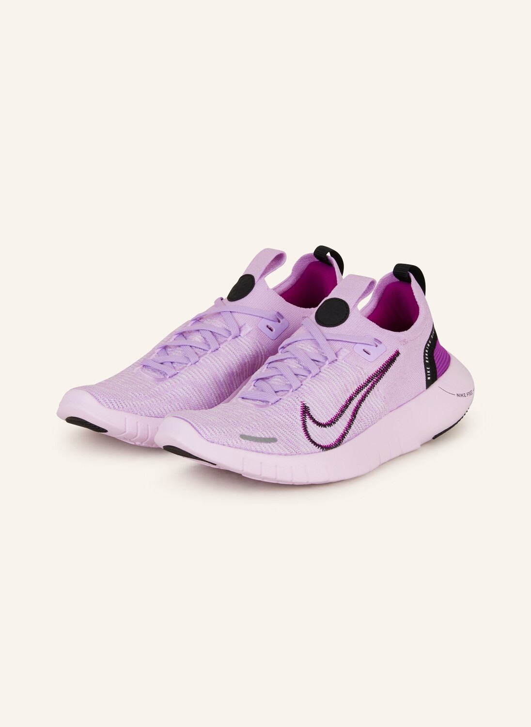 

Кроссовки Free Run Flyknit Next Nature Nike, фиолетовый