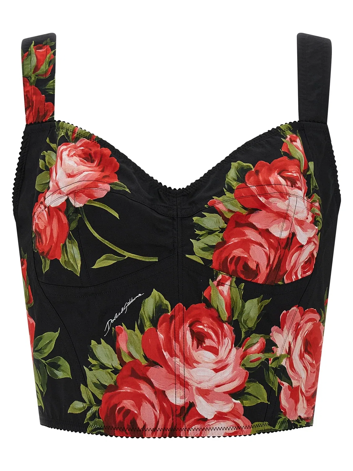 Бюстье «Букет из роз» Dolce & Gabbana, черный