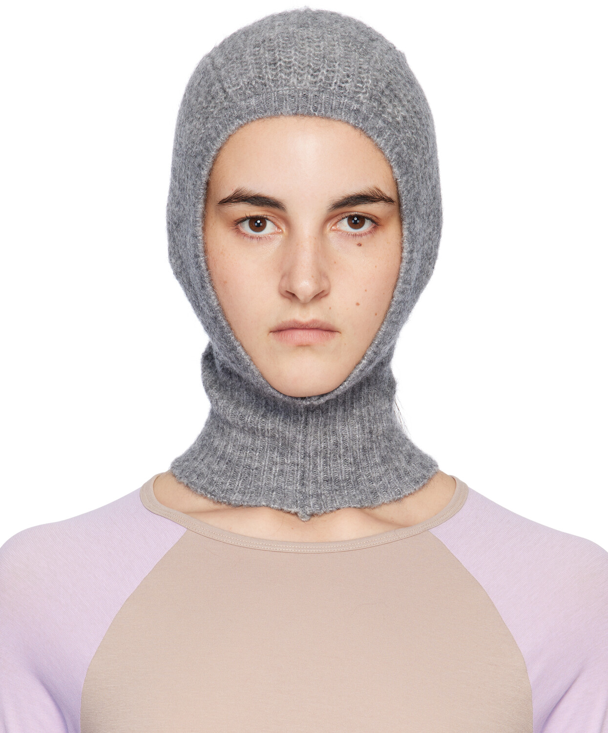 

Балаклава с серыми пуговицами Angels Paloma Wool, серый