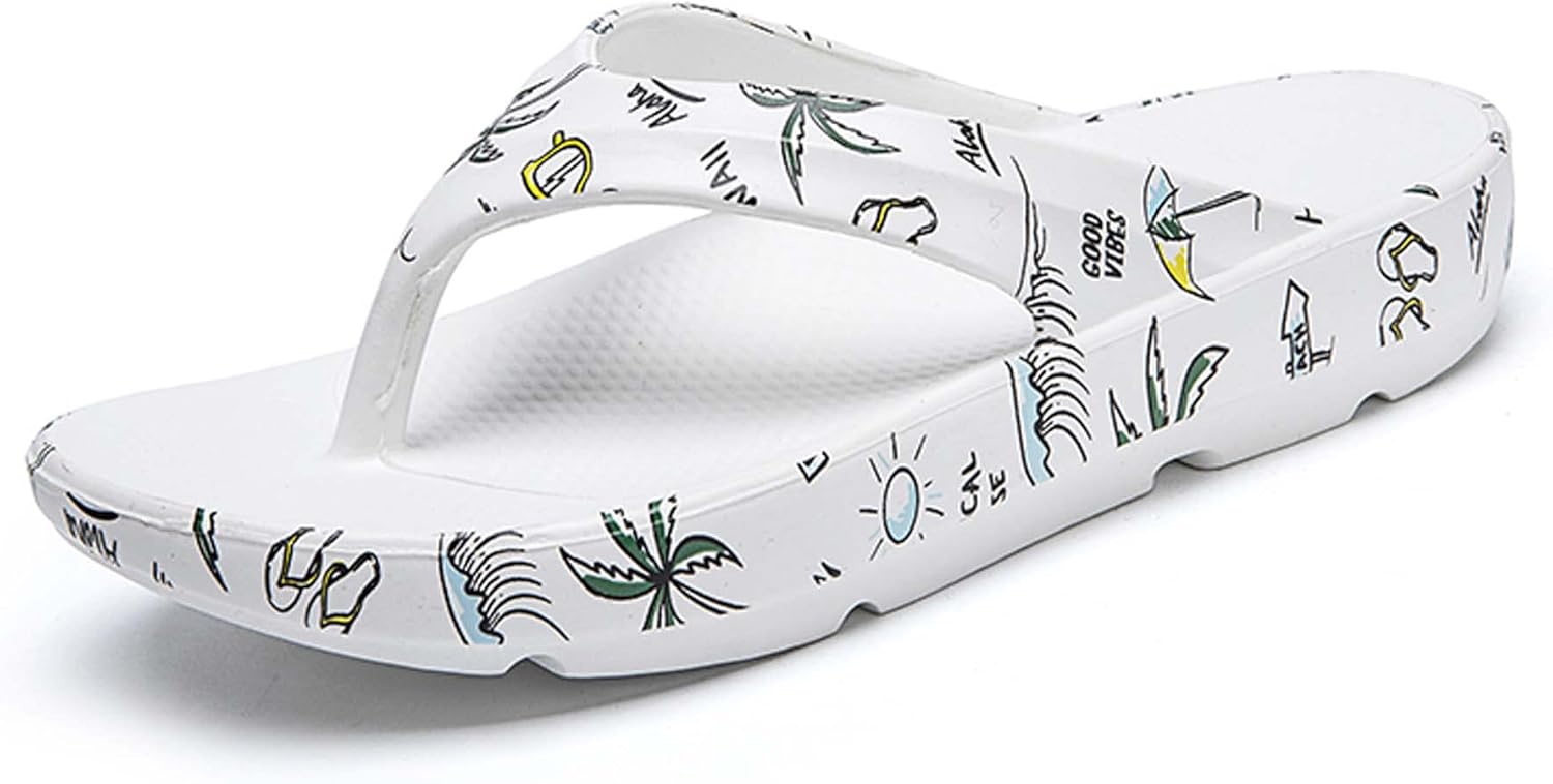 

Мужские летние шлепанцы-сандалии с елочкой, плоский каблук, дышащие, износостойкие, ПУ, повседневные пляжные туфли, удобные Generic, белый