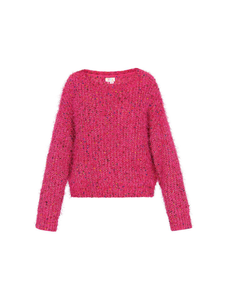 

Женский свитер цвета фуксии многоцветный IZIA