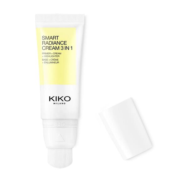 Увлажняющая кремовая основа и хайлайтер 02 сияющее золото, 35 мл Kiko Milano Smart radiance cream 3in1 — фото 3