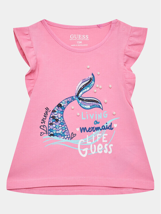 

Блуза стандартного кроя Guess, розовый