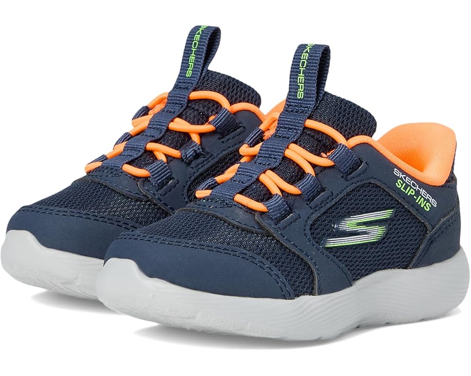 

Кроссовки SKECHERS KIDS Hands Free Slip-ins-dyna-lite-turbo-brisk Buddies 403904N, цвет Navy/Orange